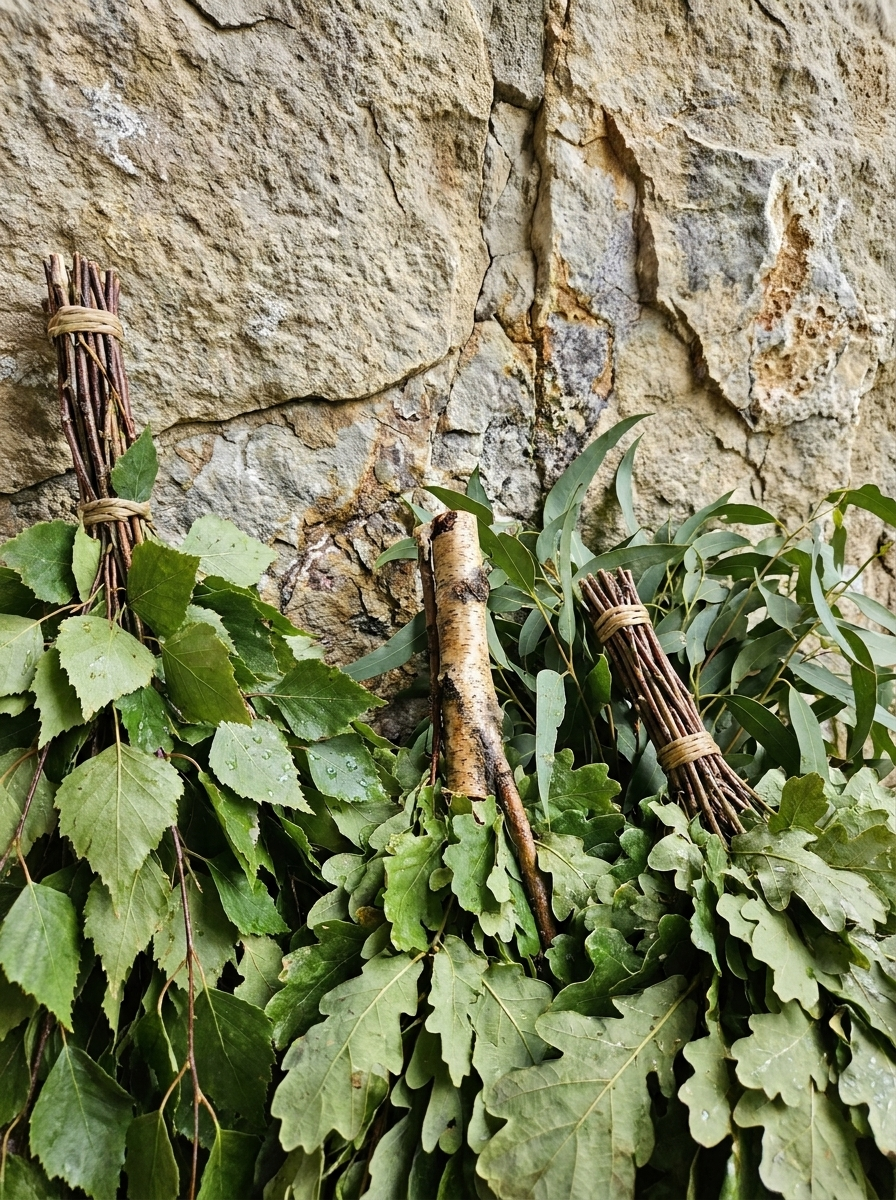 Hand-Tied Gozitan Botanical Sauna Whisk
