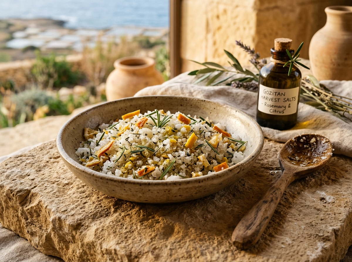 Microplastic-Free Salt Scrub with Rosemary and Citrus