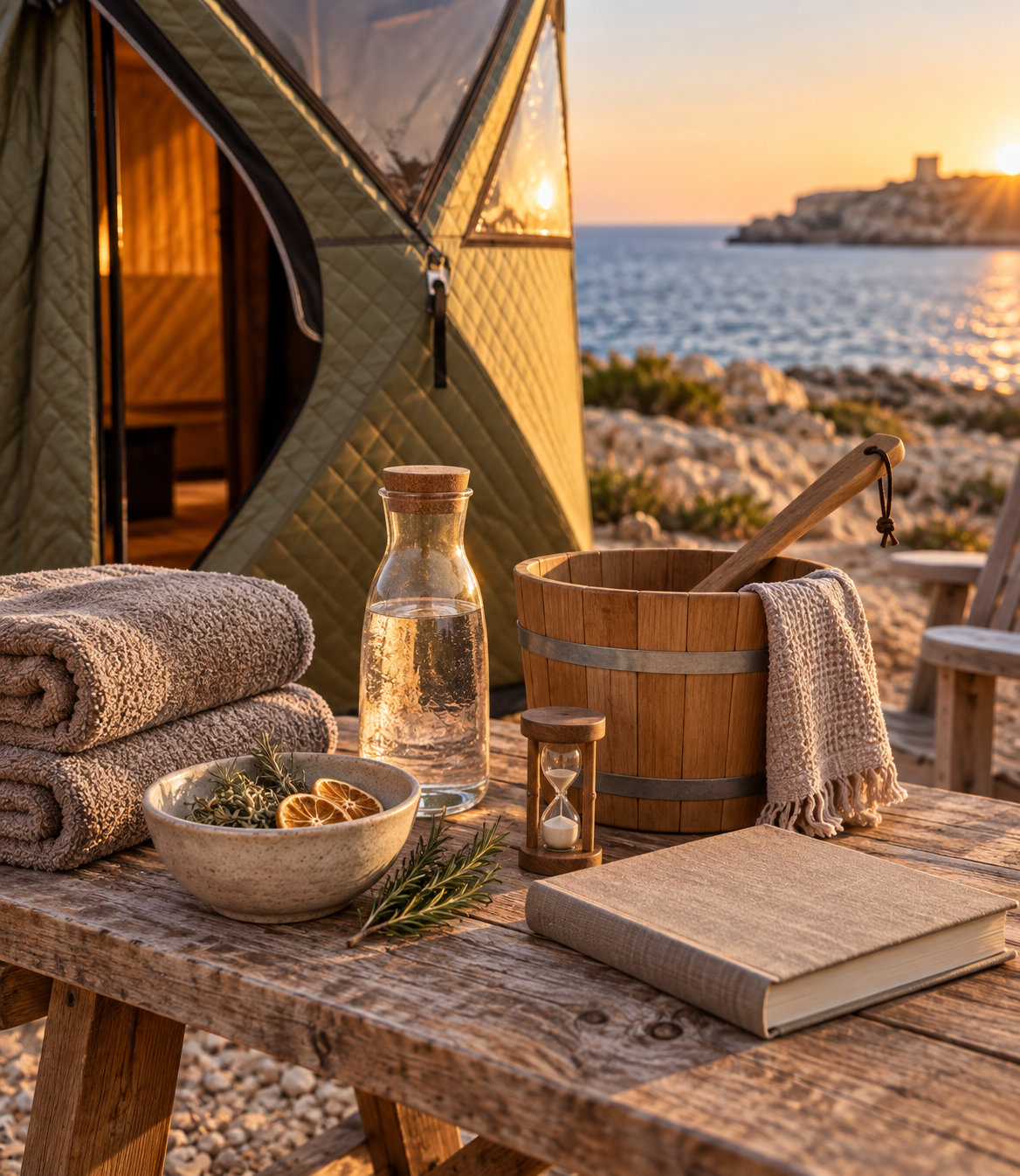 Anna Collaboration Sauna & Seaside Picnic Table